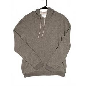 Goodfellow And Co Gray Textured Drawstring Hoodie Sweatshirt Mens Medium